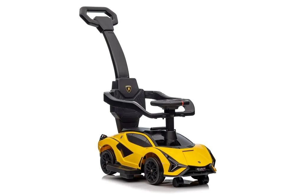 dječja guralica lamborghini qls-996t - žuta - slika 4