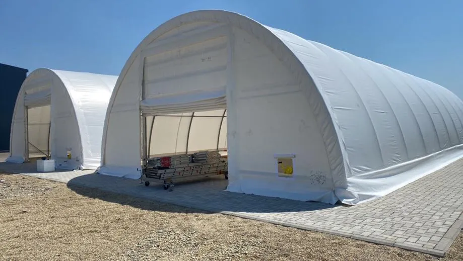 montažna hala / montažni šator 9.15x12m 4,5m (v) 110m2 dostupno odmah - slika 5