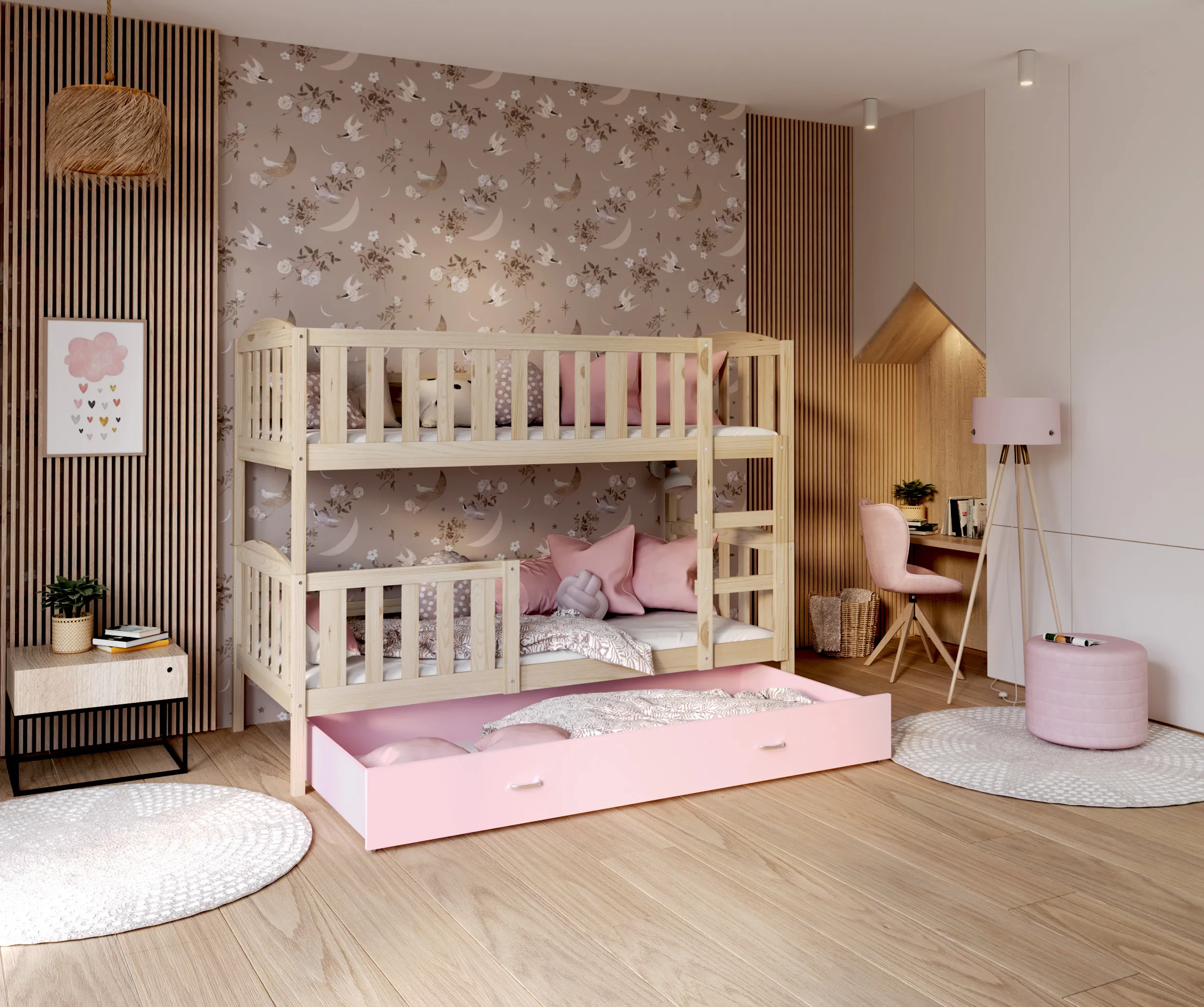 Krevet na kat za djecu 190×80 Kubus – Za zdrav i miran san mališana - Zagreb