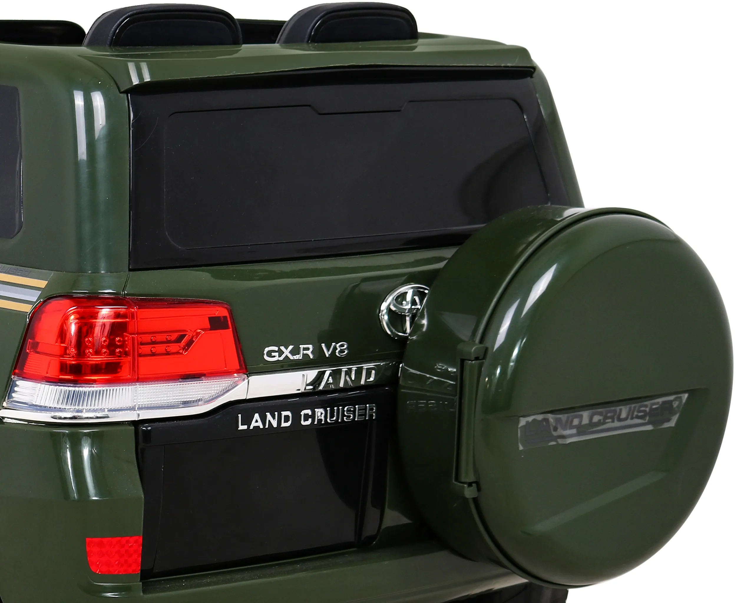 licencirani auto na akumulator toyota land cruiser - zeleni - slika 8