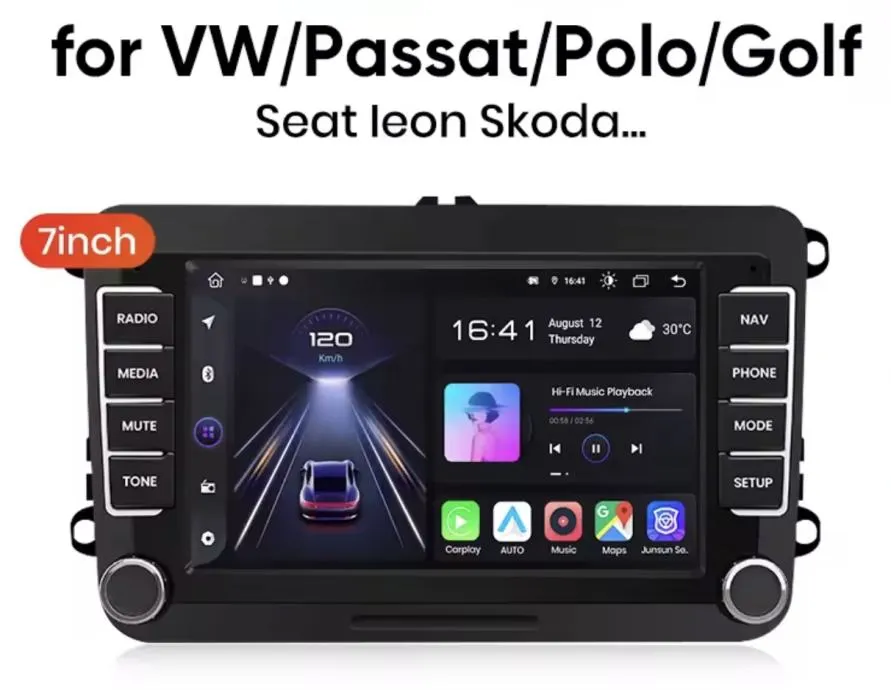 vw tiguan passat golf original 2din radio navigacija carplay kamera - slika 4