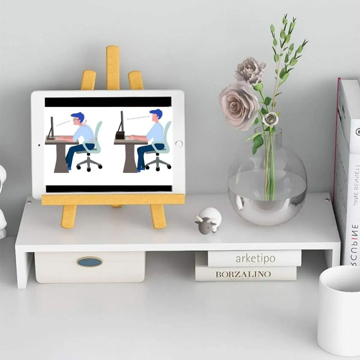 ergonomic - višenamjenska polica za radni stol - slika 4