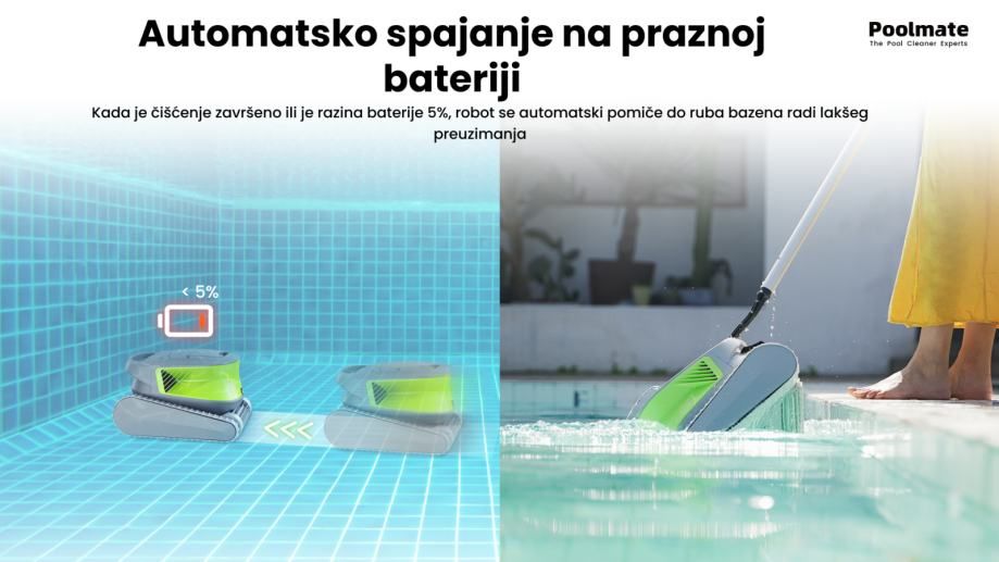 robotski čistač bazena dt b - slika 15