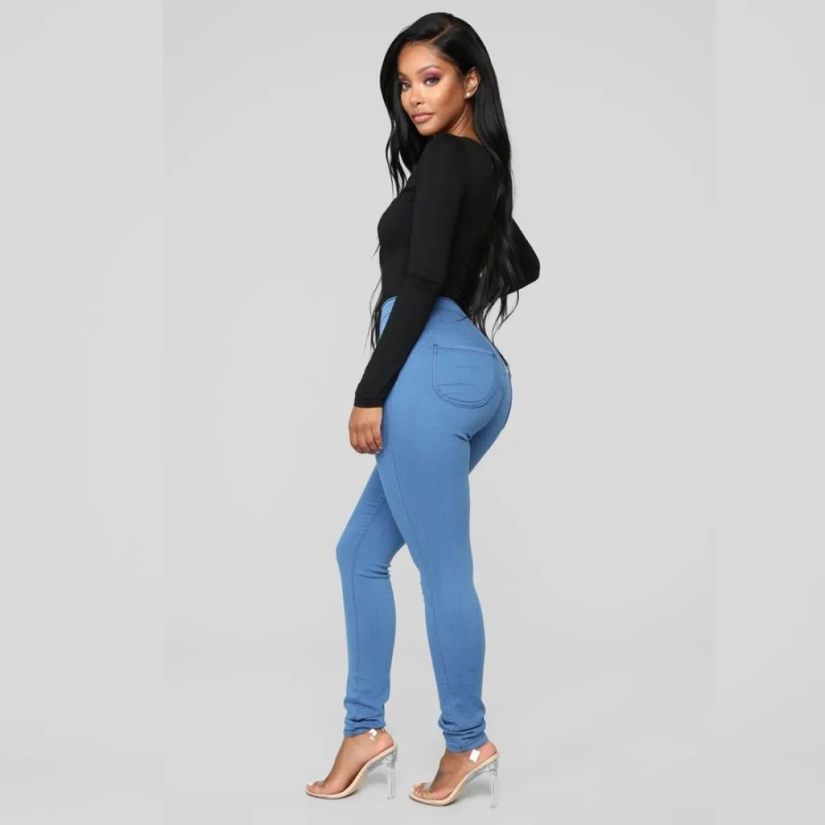 slim traperice visoki struk athena - slika 14