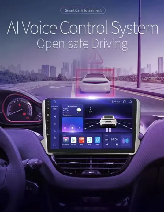 original multimedija za peugeot 208 2008 navigacija android radio 2din - slika 9