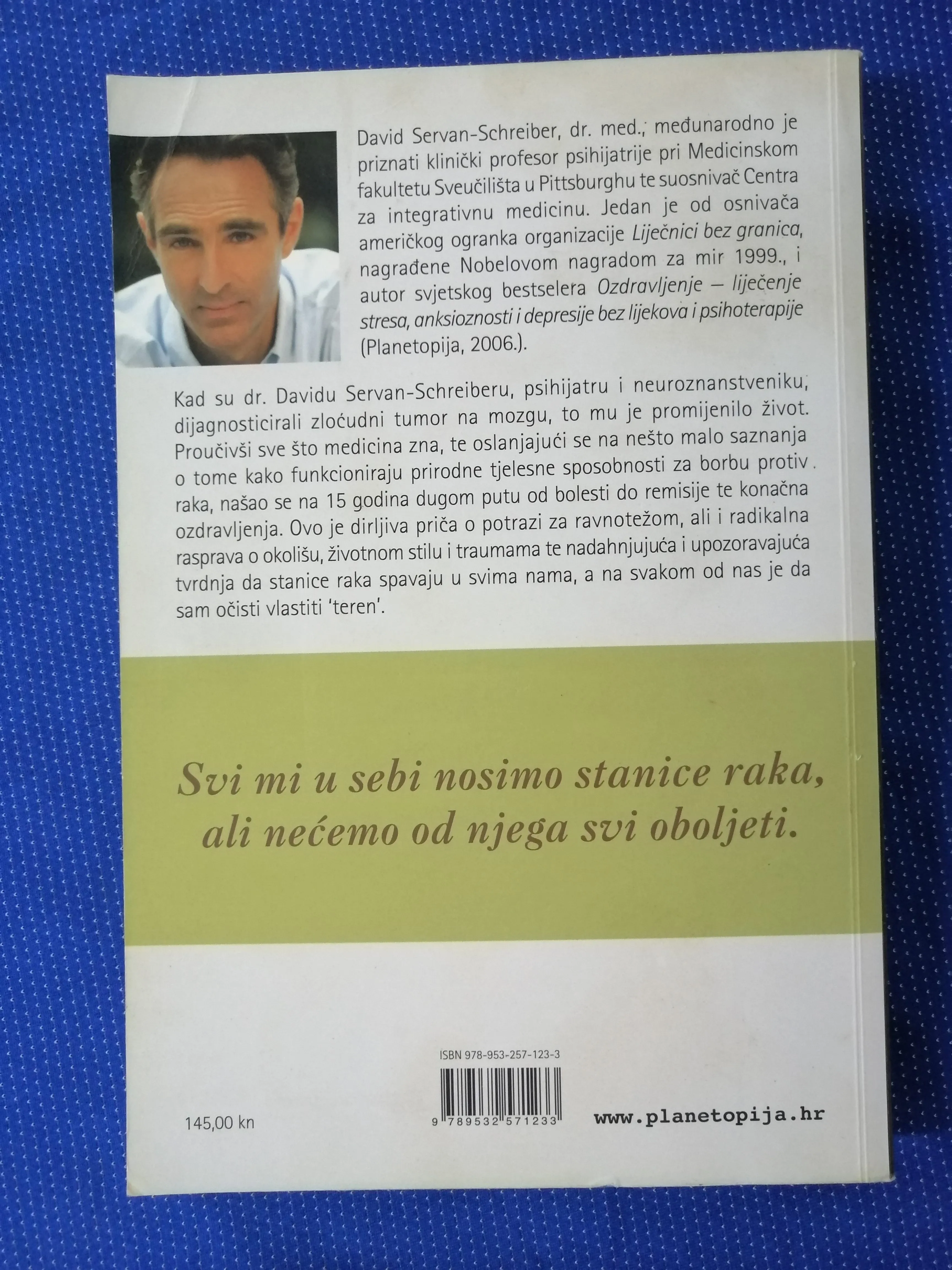 opis oglasa david servan-schreiber – protiv raka - slika 5