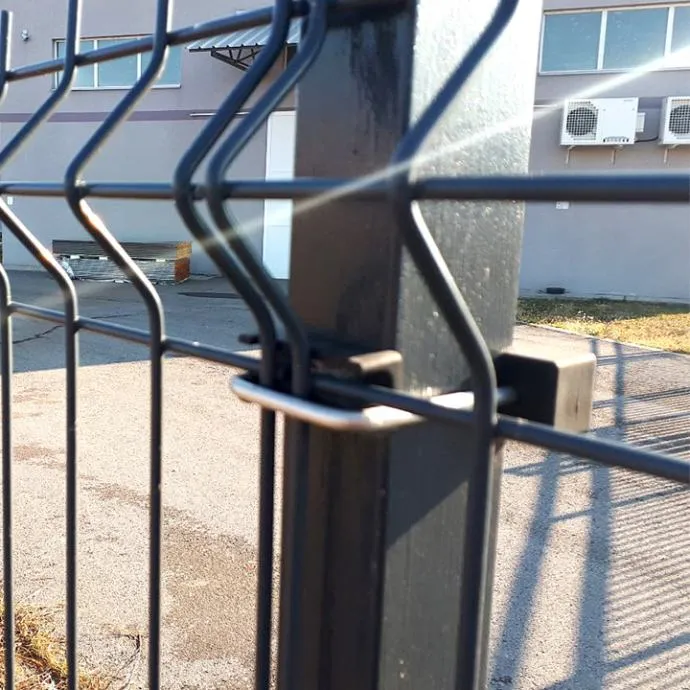 obujmica / kopča / spojnica za stup panel ograde 80x40 mm (pvc+metal) - slika 3