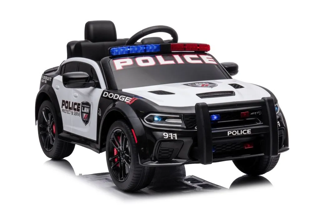 Licencirani policijski auto na akumulator Dodge Charger - crno/bijeli - Mursko Središće