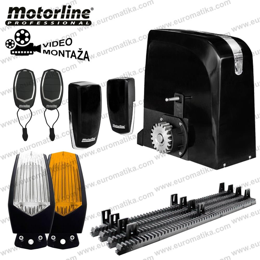 Kit za klizna dvorišna vrata Motorline HILL 1024 slide - Križevci