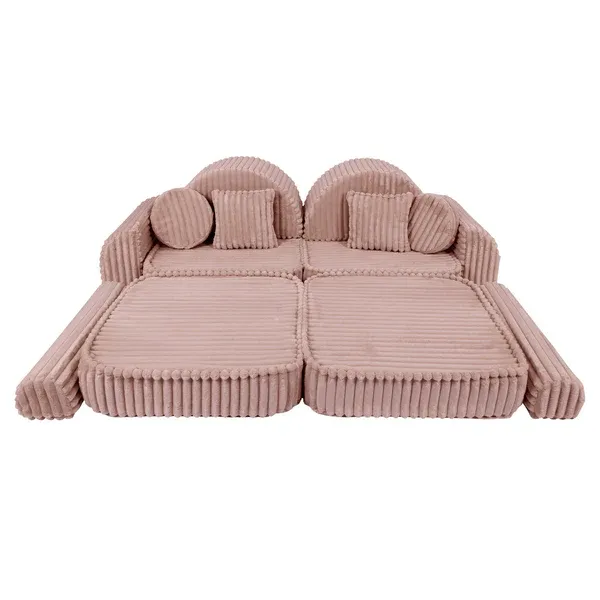 modularna sofa - ružičasta - slika 8