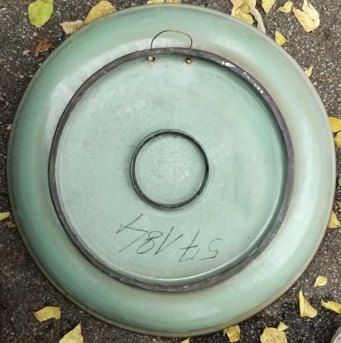veliki antique dekorativni tanjur - slika 2