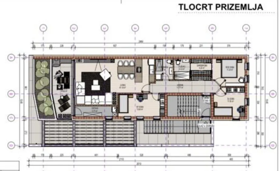 građevinsko zemljište + projekt za 2 urbane vile: našice, 1201 m2 - slika 8