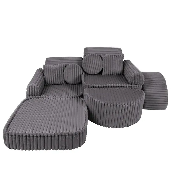 modularna sofa - jursko siva - slika 9
