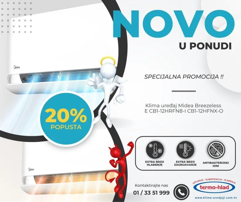 Klima Midea Breezeless-E 3,5 kw - Igrišće, Jakovlje