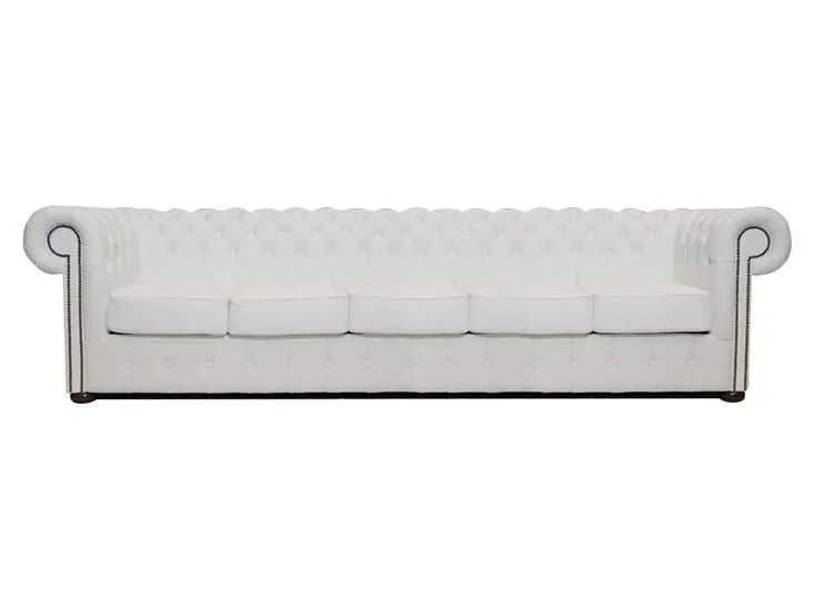 Chesterfield Garnitura Class Leather | 5-sjedišta | White - Ježdovec, Zagreb