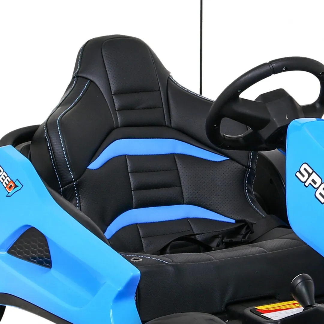 go-kart na akumulator speed 7 drift king - plavi - slika 6