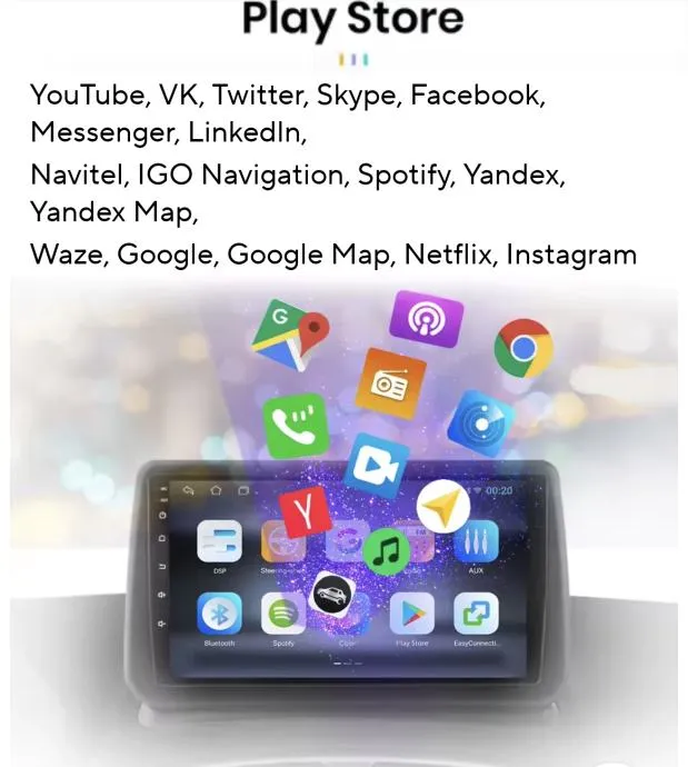 mercedes vito 3 2014-2021 android carplay navigacija 2din radio ekran - slika 5