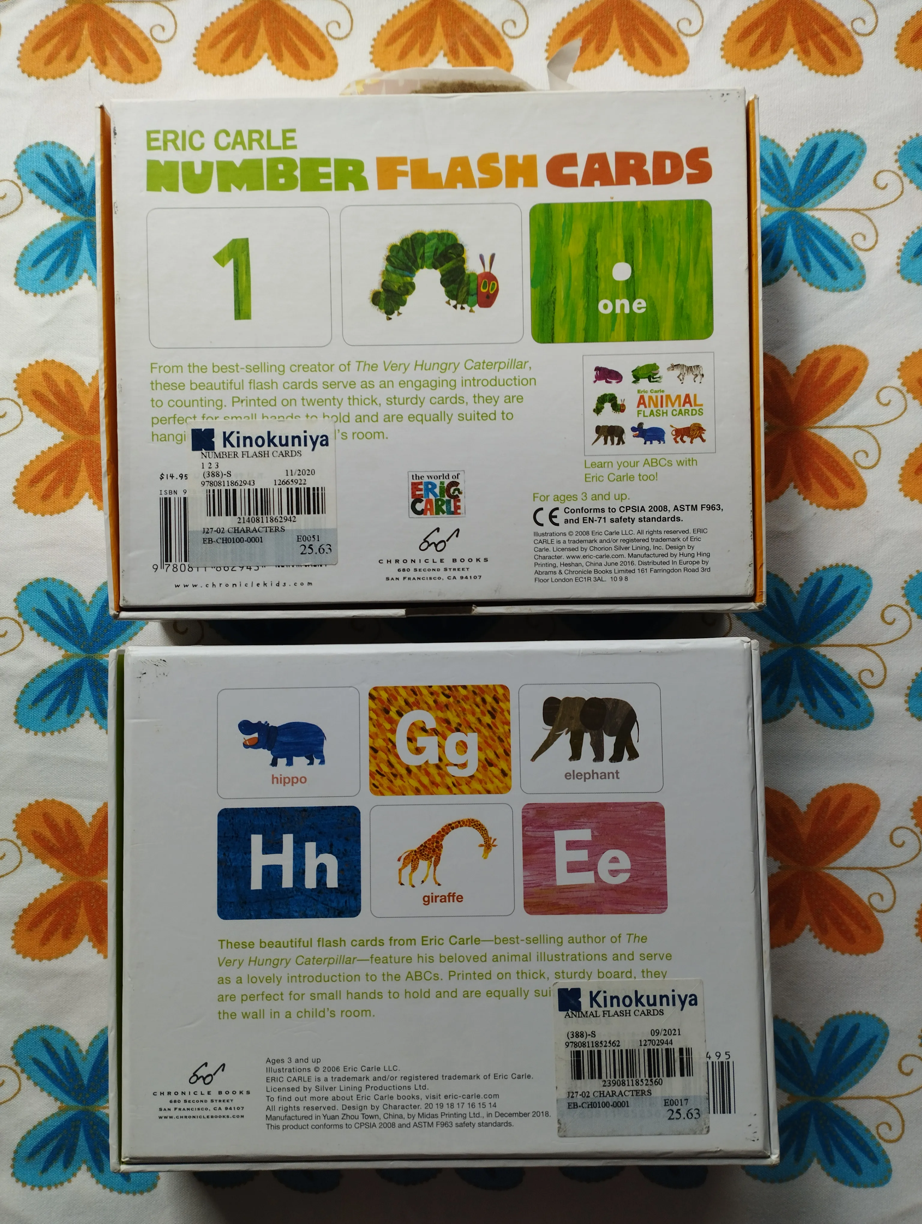eric carle - animal & number flash cards - slika 2