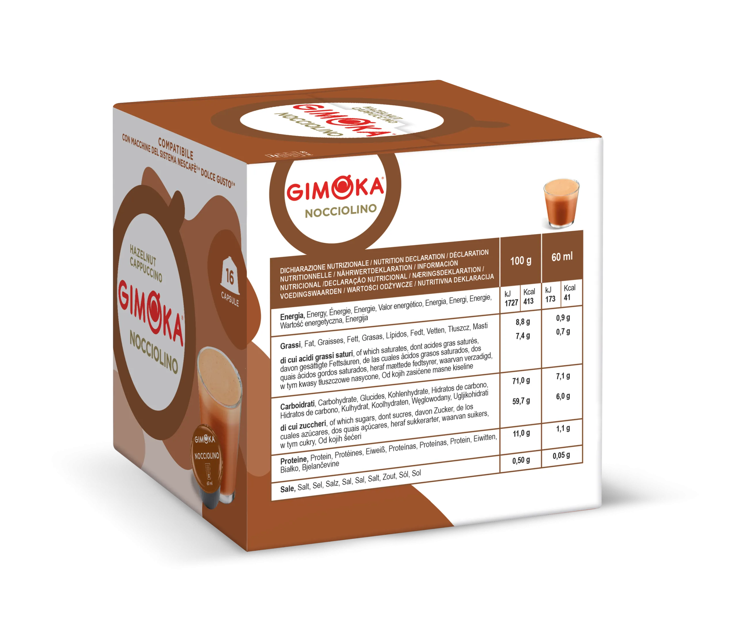 gimoka dolce gusto nocciolino – cappuccino sa lješnjakom - slika 3