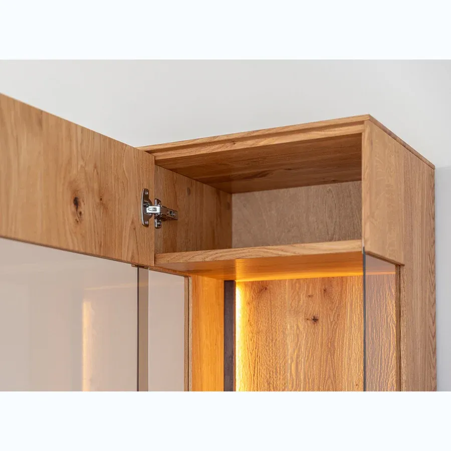 vitrina collodi 43x205cm, materijal: masivno drvo hrast - slika 3
