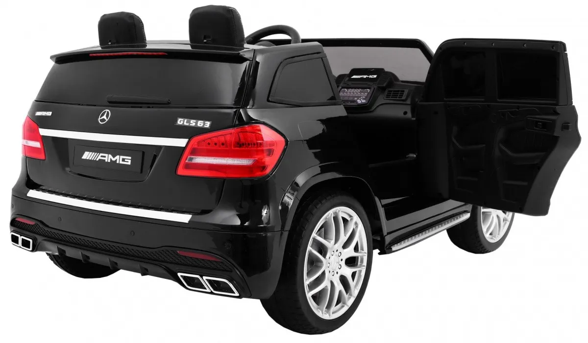 licencirani auto na akumultor mercedes amg gls63 4wd- crni/lakirani - slika 5