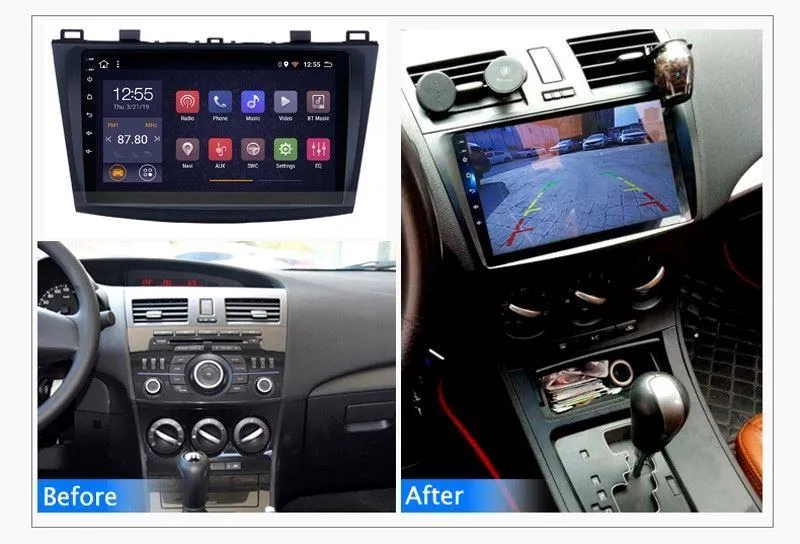 mazda 3 2010 - 2013 original din2 radio android gps wifi muiltimedija - slika 6