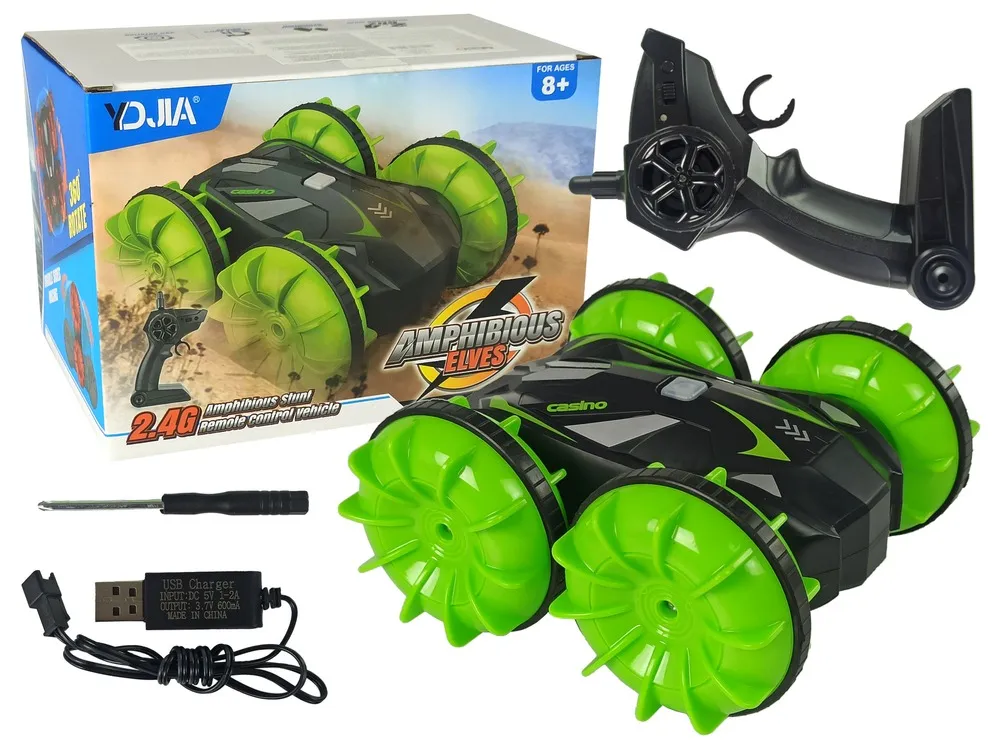 Amphibious Double-Sided Remote Controlled Green 2.4G - Mursko Središće