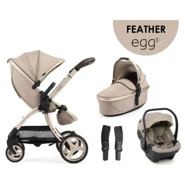 egg3® dječja kolica 4u1 – feather - slika 2
