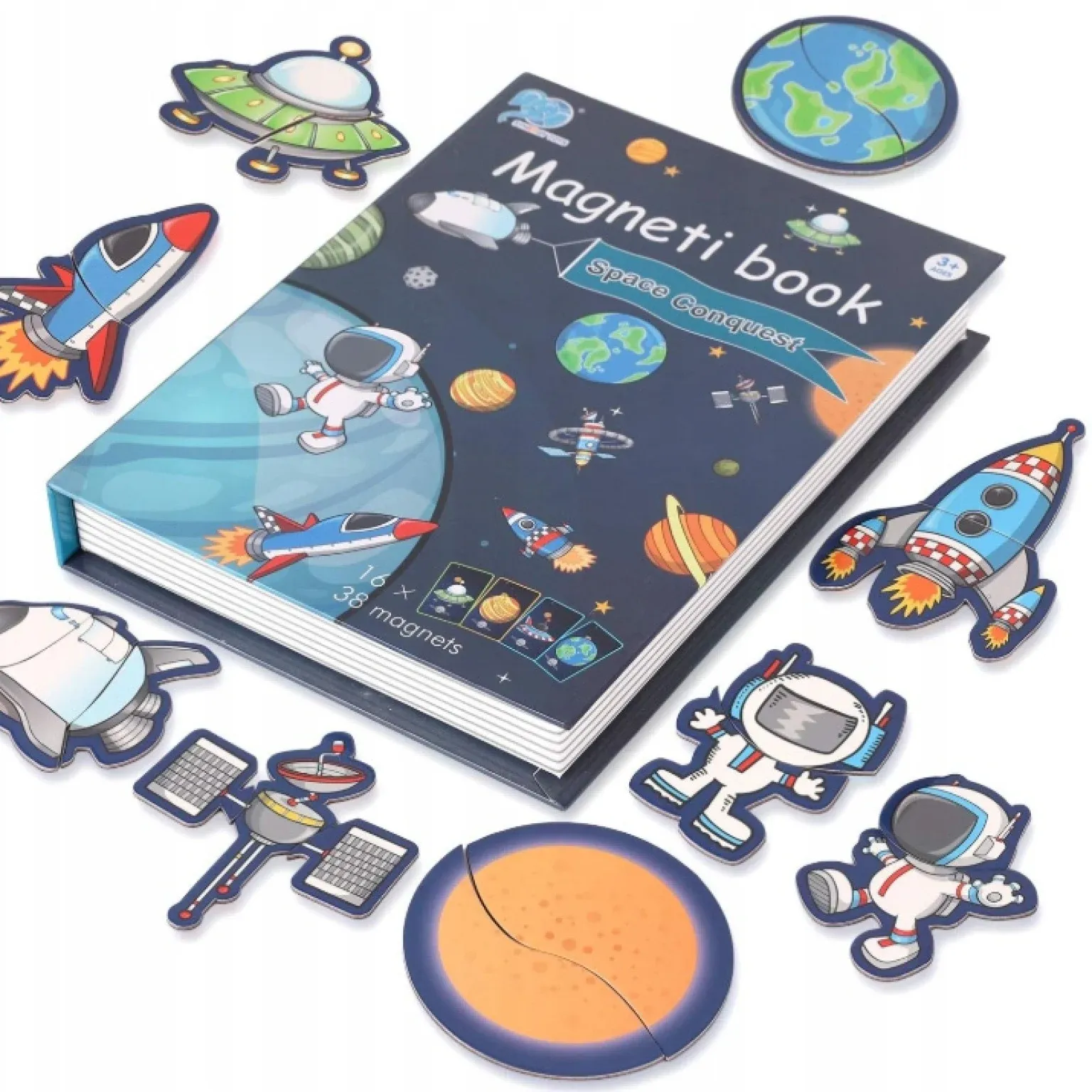montessori magnetna slagalica – knjiga s planetama - slika 6