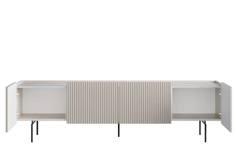 tv komoda malmi 200cm, 2 vrata i 2 ladice, materijal: mdf - slika 5
