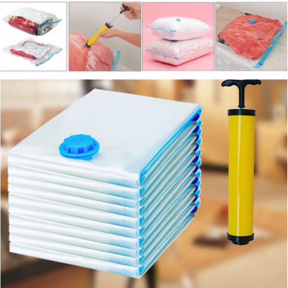 (8djelni paket) vakum vreće razne veličine gratis pumpa - slika 14