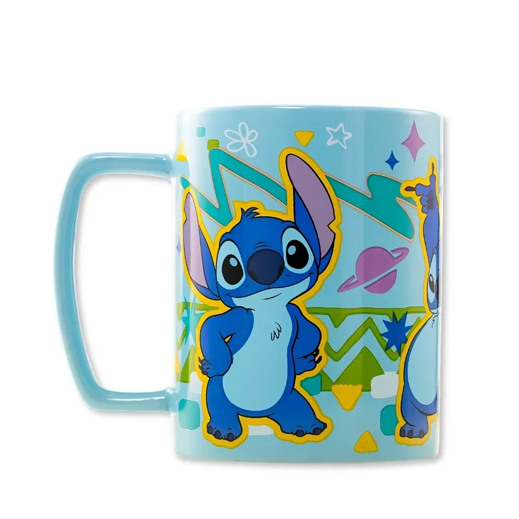 lilo & stitch (stitch face) fuzzy mug, 440 ml - slika 2