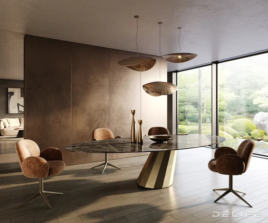 blagovaonski stol edge 315x150cm, materijal: keramika laminam emperado - slika 6