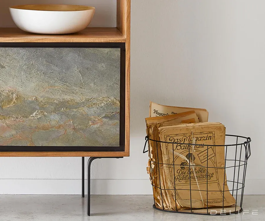 visoka komoda juwelo 88x135cm, materijal: bagrem - slika 7