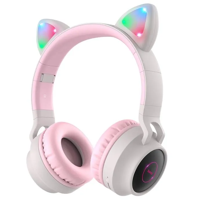 Bežične slušalice Cat ear (Mačje uši) s mikrofonom - roze - Zagreb