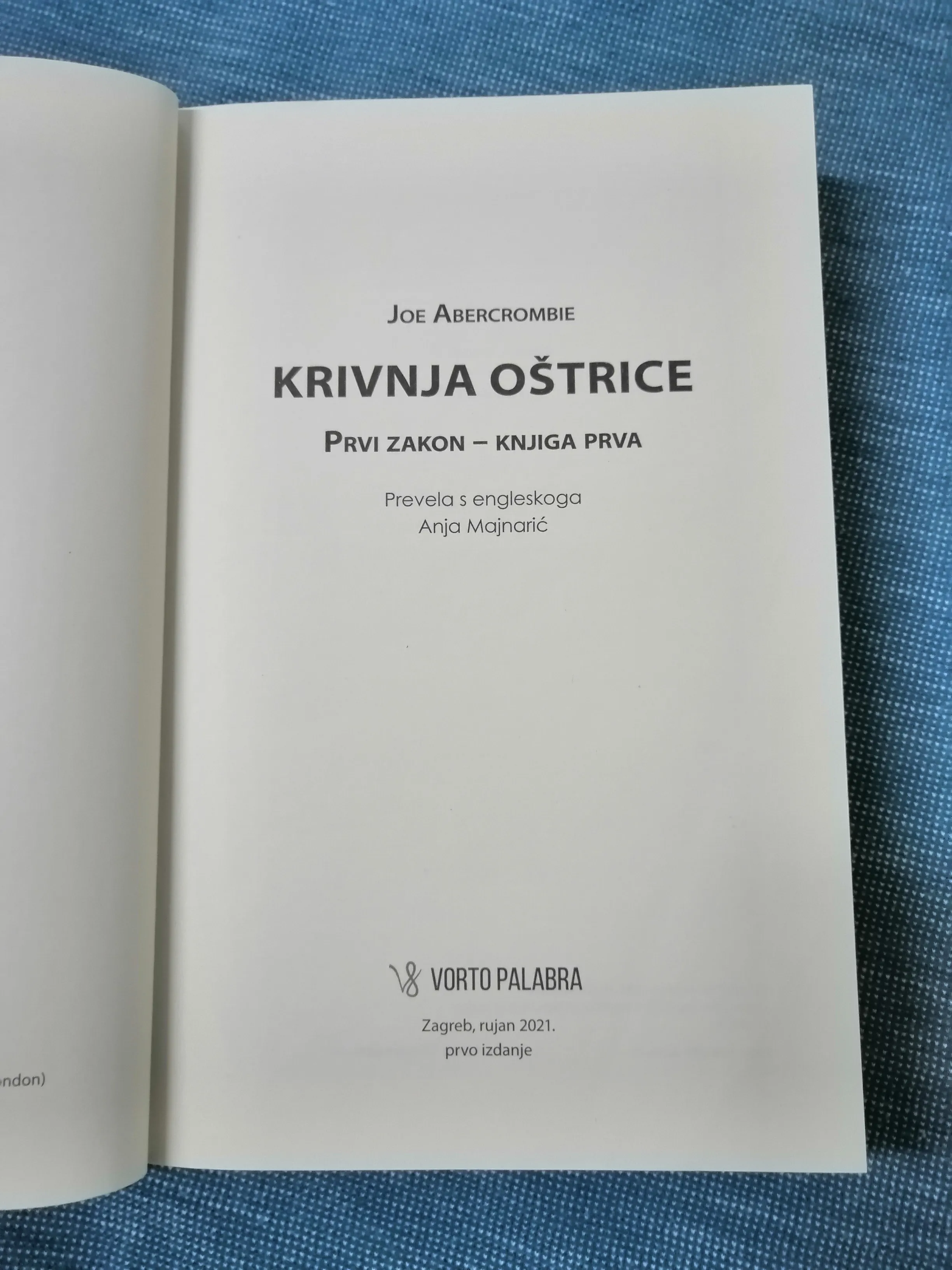 joe abercrombie– krivnja oštrice – prvi zakon – knjiga prva - slika 2