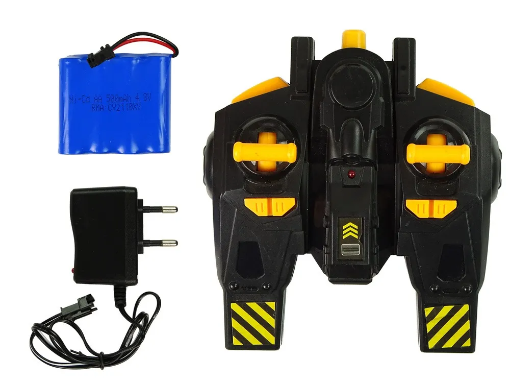 remote controlled forklift truck 360 degree rotation yellow pilot - slika 5