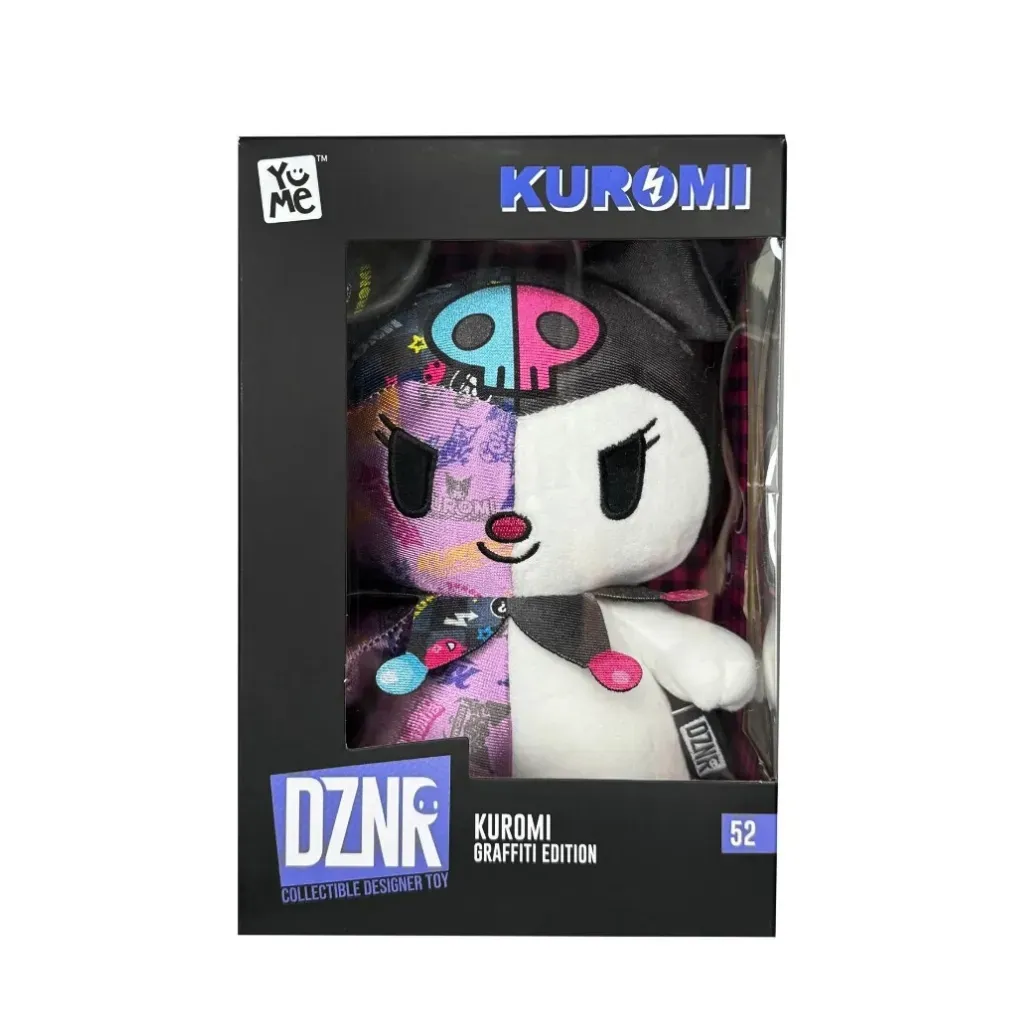 yume dznr plišana igračka – kuromi (graffiti edition), 18cm - slika 3