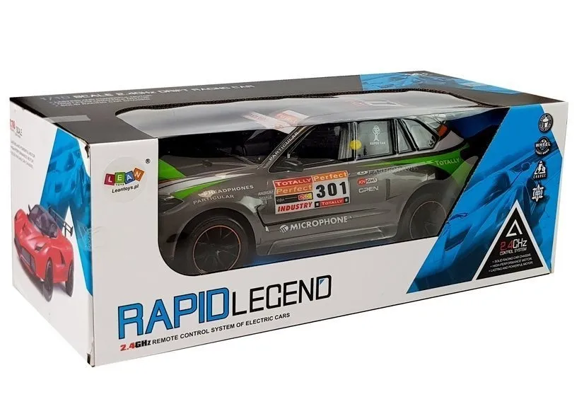 auto na daljinsko upravljanje sports car r/c 1:10 2.4g - sivi - slika 3