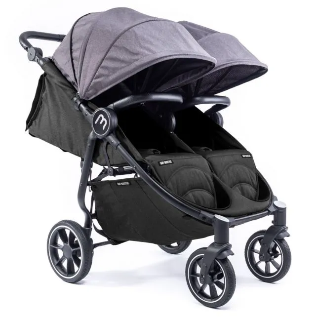 babymonsters easytwin4 stone – kolica za blizance fullbox - slika 2