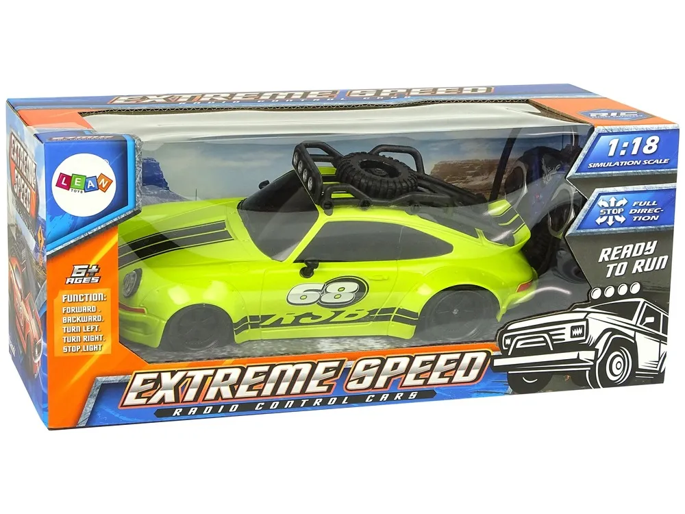 auto na daljinsko upravljanje 1:18 green spare - zeleni - slika 7