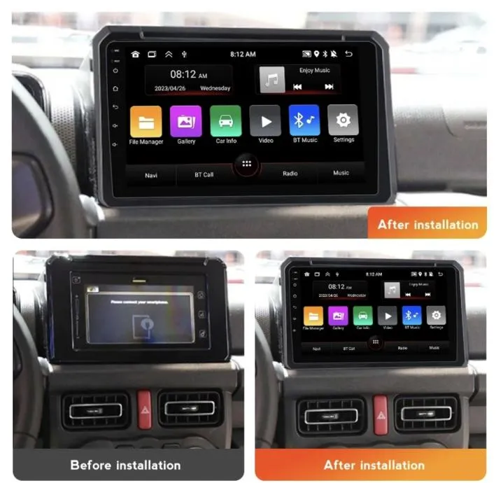 original multimedija za suzuki jimny android navigacija wifi kamera - slika 8