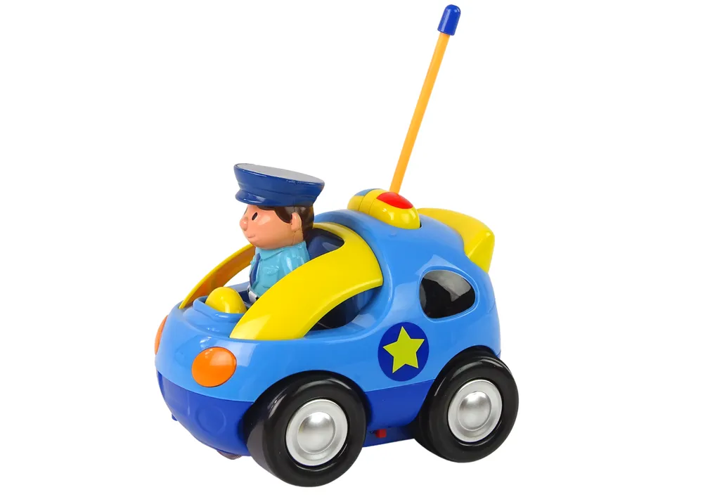remote control car for toddlers police + policeman + remote control - slika 3