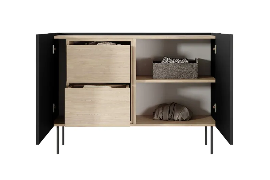 komoda desin 120cm, 2 vrata i 2 ladice, materijal: mdf - slika 3