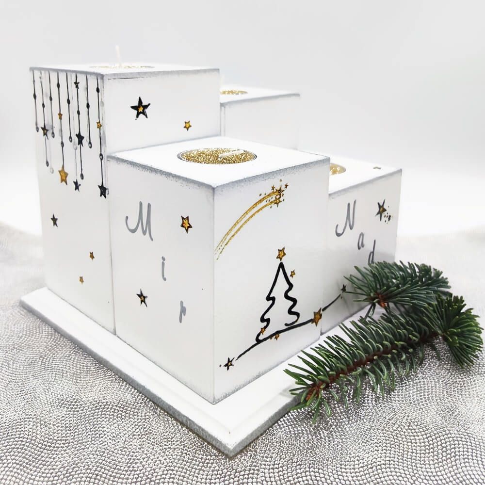 adventski svijećnjak nada, mir, radost i ljubav š1271 - slika 2
