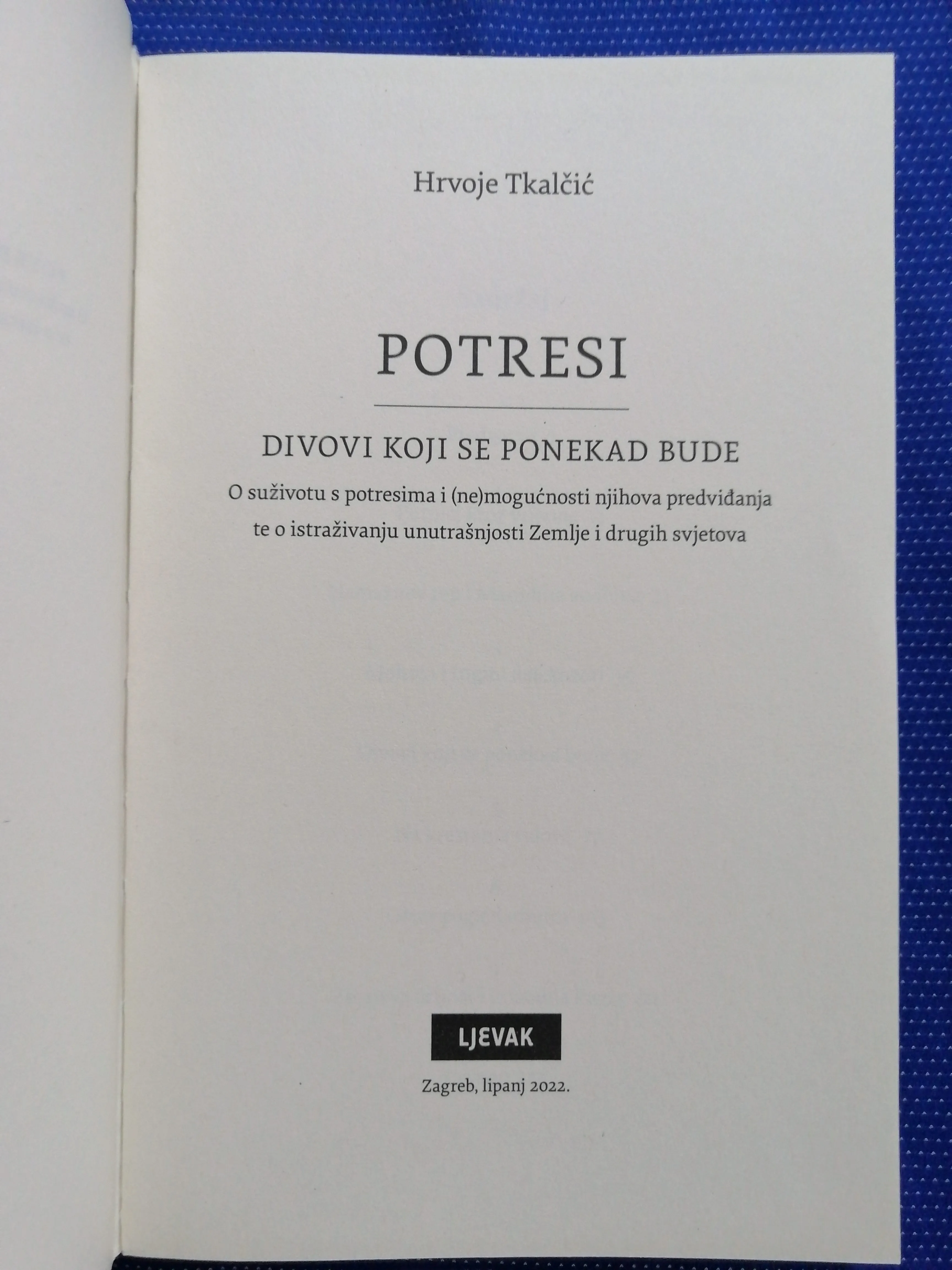 hrvoje tkalčić – potresi : divovi koji se ponekad bude - slika 2