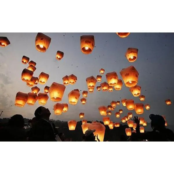 (pak 5kom) japanski wish baloni! lampion želja - slika 17