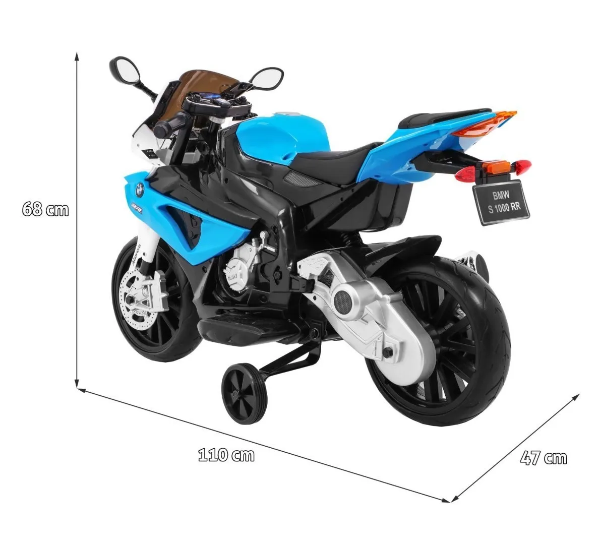 licencirani motor na akumulator bmw s1000 rr - plavi - slika 2