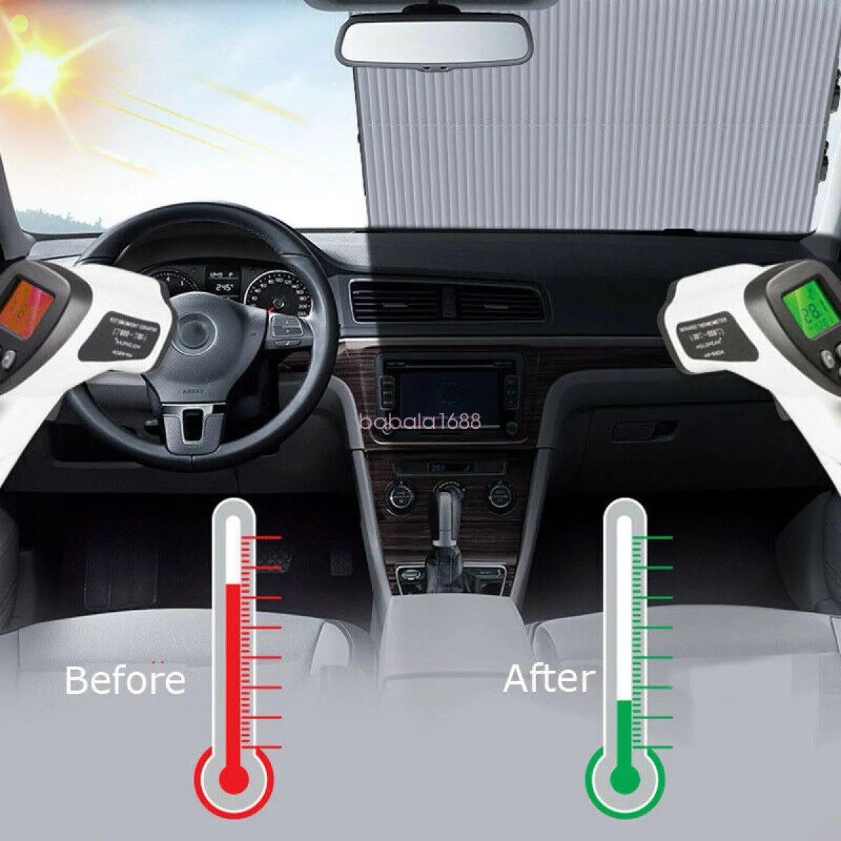 automatsko rastezljivo sjenilo za auto - blackout - slika 4
