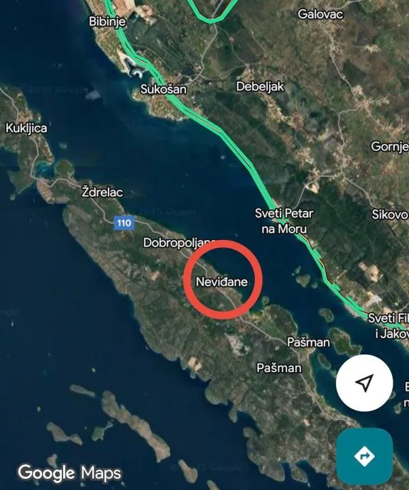 Prvi Red Do Mora, Građevinski Teren, Otok Pašman, Neviđane - Neviđane, Pašman